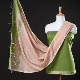 2pc Handloom Silk Cotton Maheshwari Dress Material