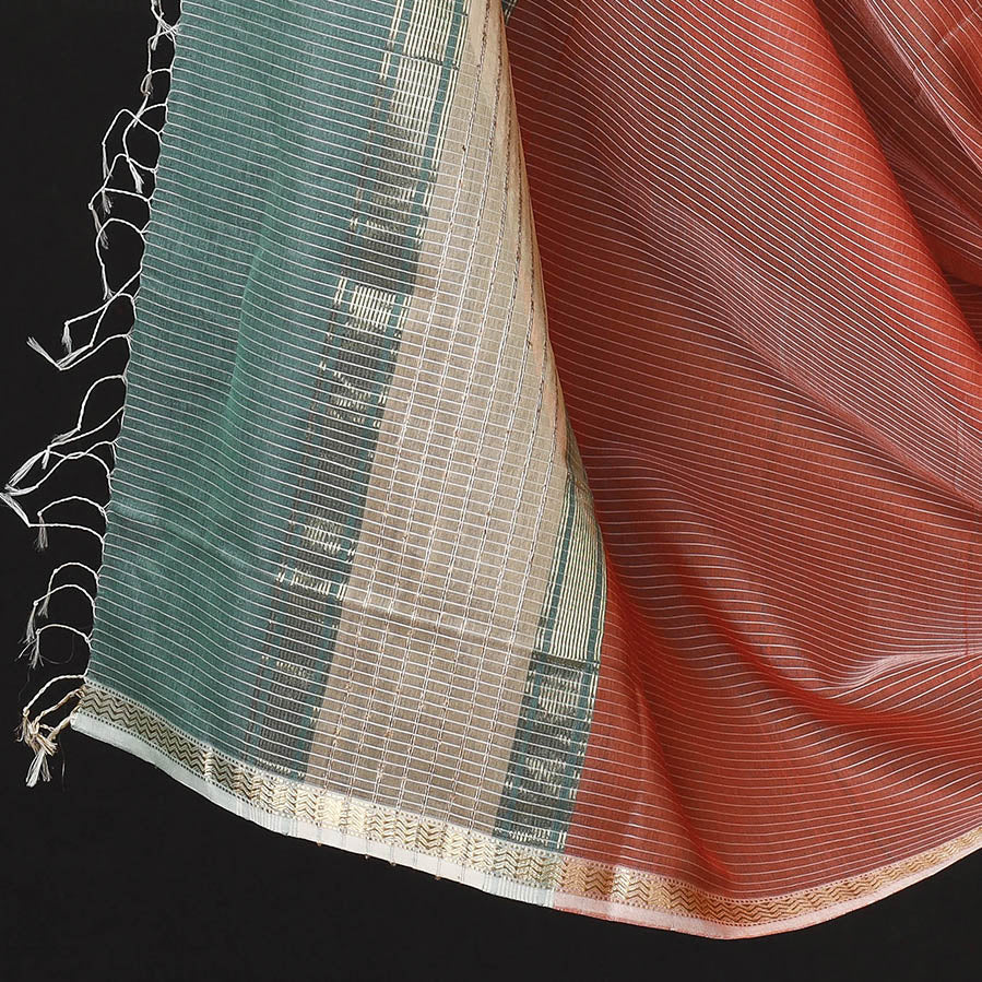 2pc Handloom Silk Cotton Maheshwari Dress Material