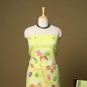 2pc handloom silk cotton unstitched phulia jamdani dress