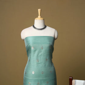 2pc handloom zari buta unstitched chanderi silk dress