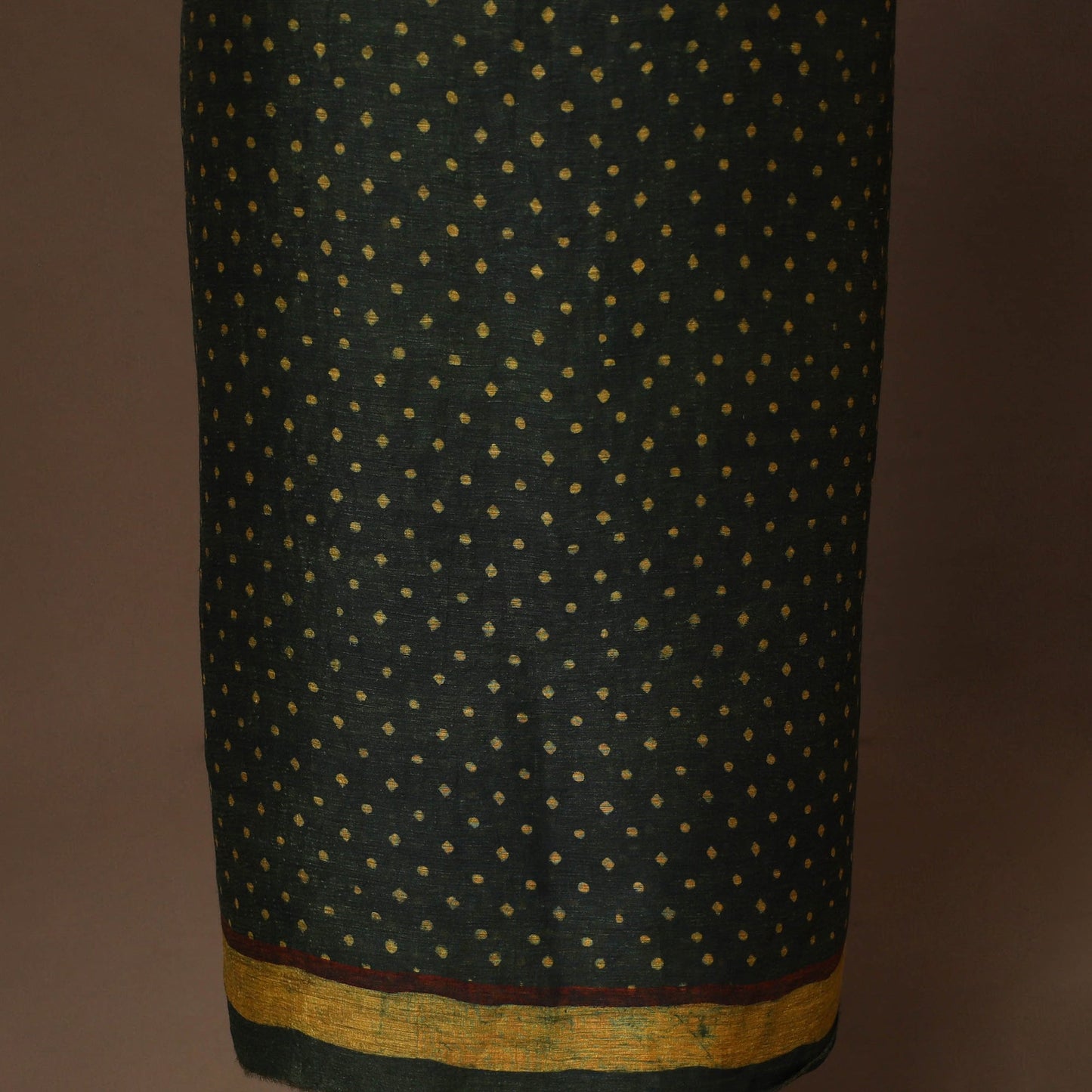 Green - 2pc linen silk unstitched dress material 18