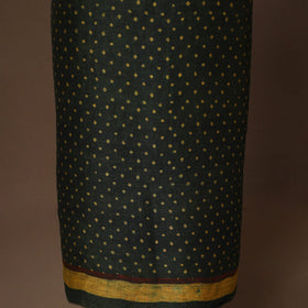 Green - 2pc linen silk unstitched dress material 18