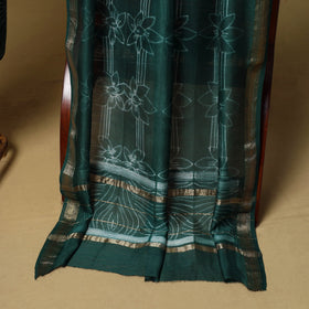 2pc maheshwari silk unstitched tie-dye nui shibori dress