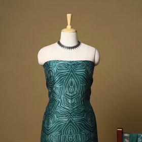 2pc maheshwari silk unstitched tie-dye nui shibori dress