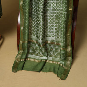 2pc maheshwari silk unstitched tie-dye nui shibori dress