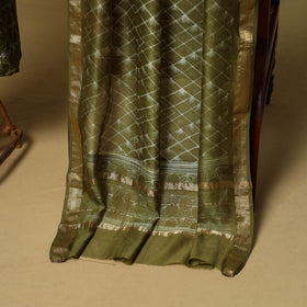 2pc maheshwari silk unstitched tie-dye nui shibori dress