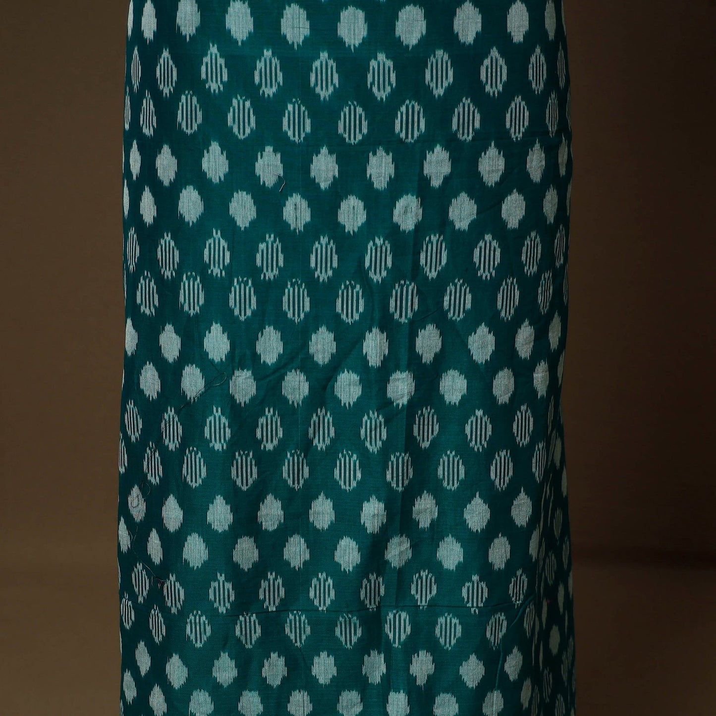 Blue - 2pc mercerised cotton unstitched pochampally ikat