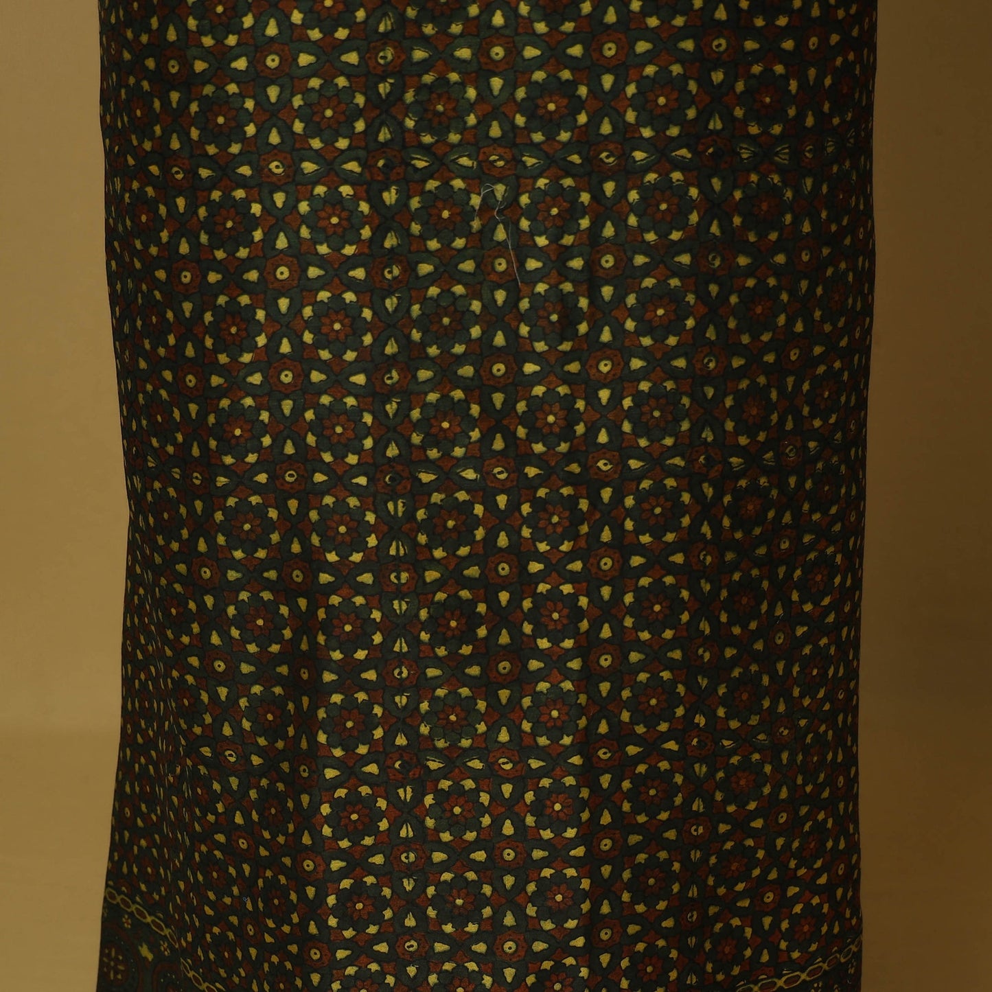 Green - 2pc natural dyed printed unstitched dress material