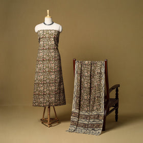 2pc natural dyed cotton unstitched kalamkari dress material