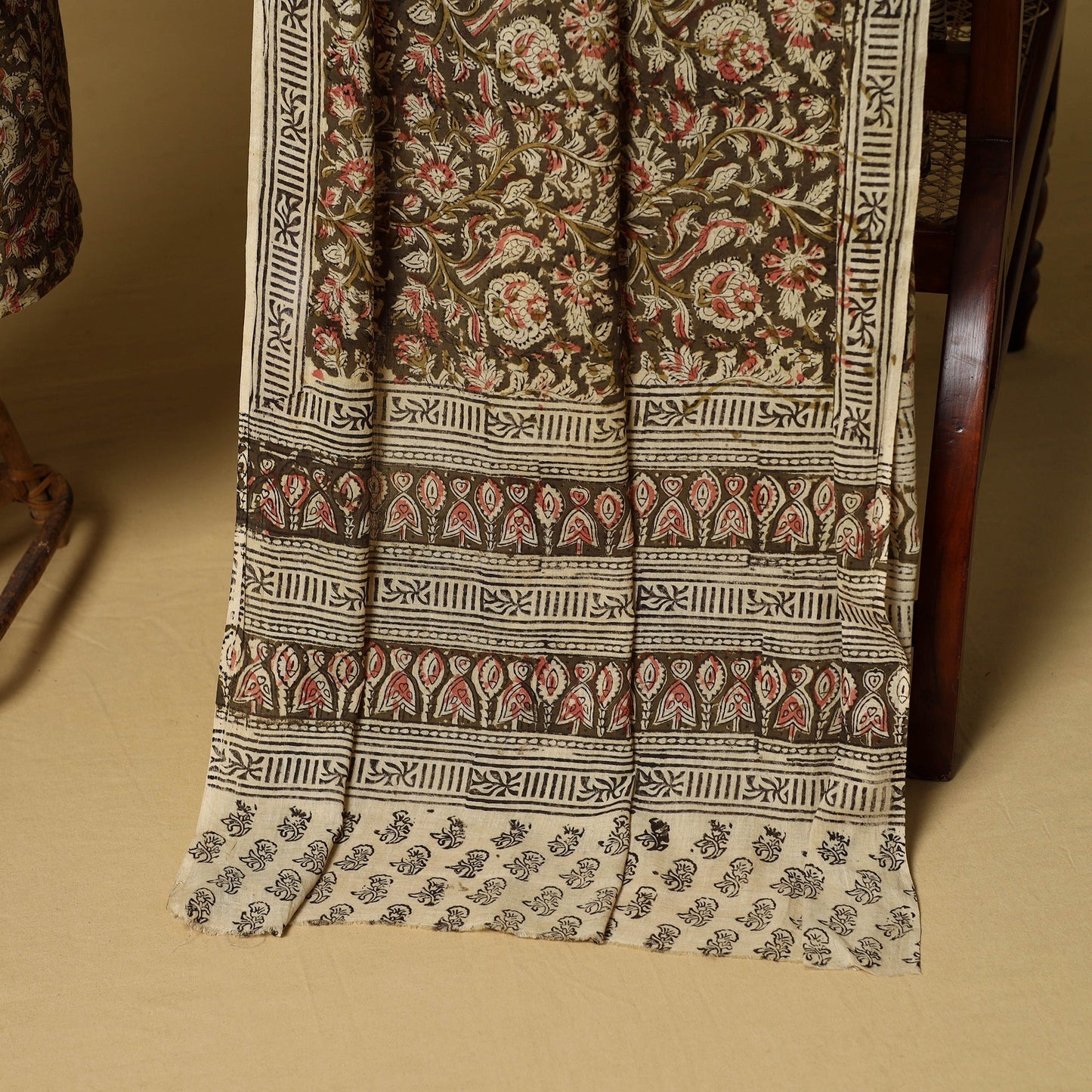 2pc natural dyed cotton unstitched kalamkari dress material