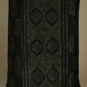 Green - 2pc Block Print Natural Dyed Unstitched Ajrakh Dress Material 