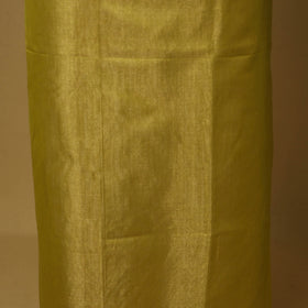 Green - 2pc tissue zari handloom unstitched maheshwari silk