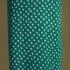 2pc unstitched bandhani dress material with jewellery set