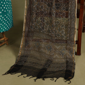 2pc unstitched bandhani dress material with jewellery set