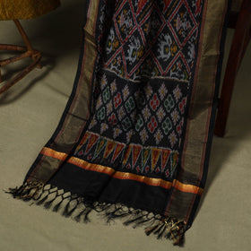 Green - 2pc unstitched handloom sico pochampally ikat dress