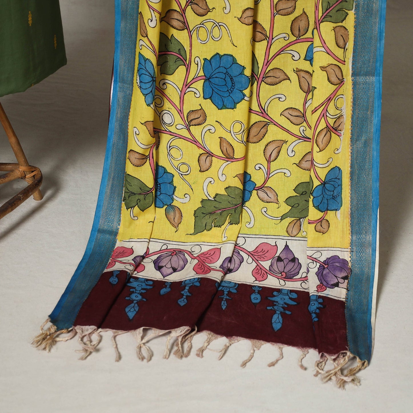 Green - 2pc unstitched jacquard dress material