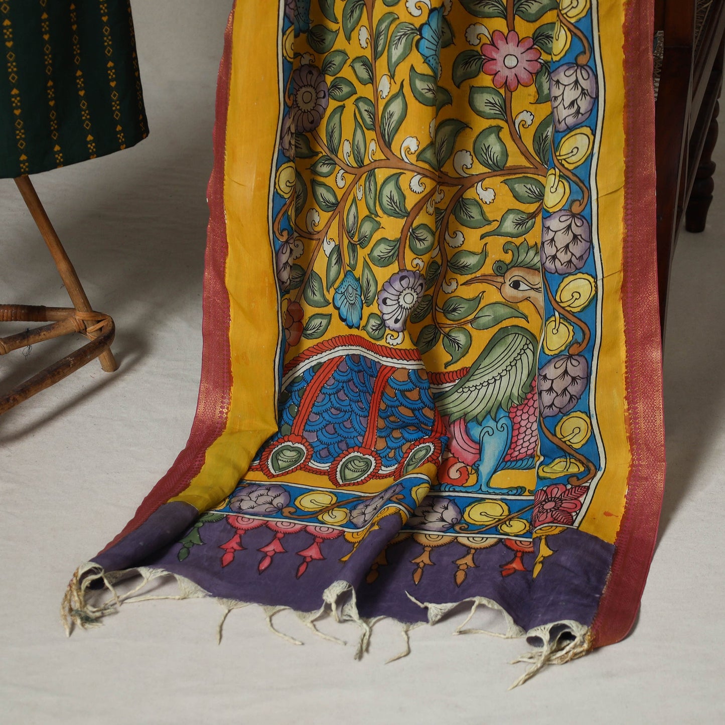 Green - 2pc unstitched jacquard dress material