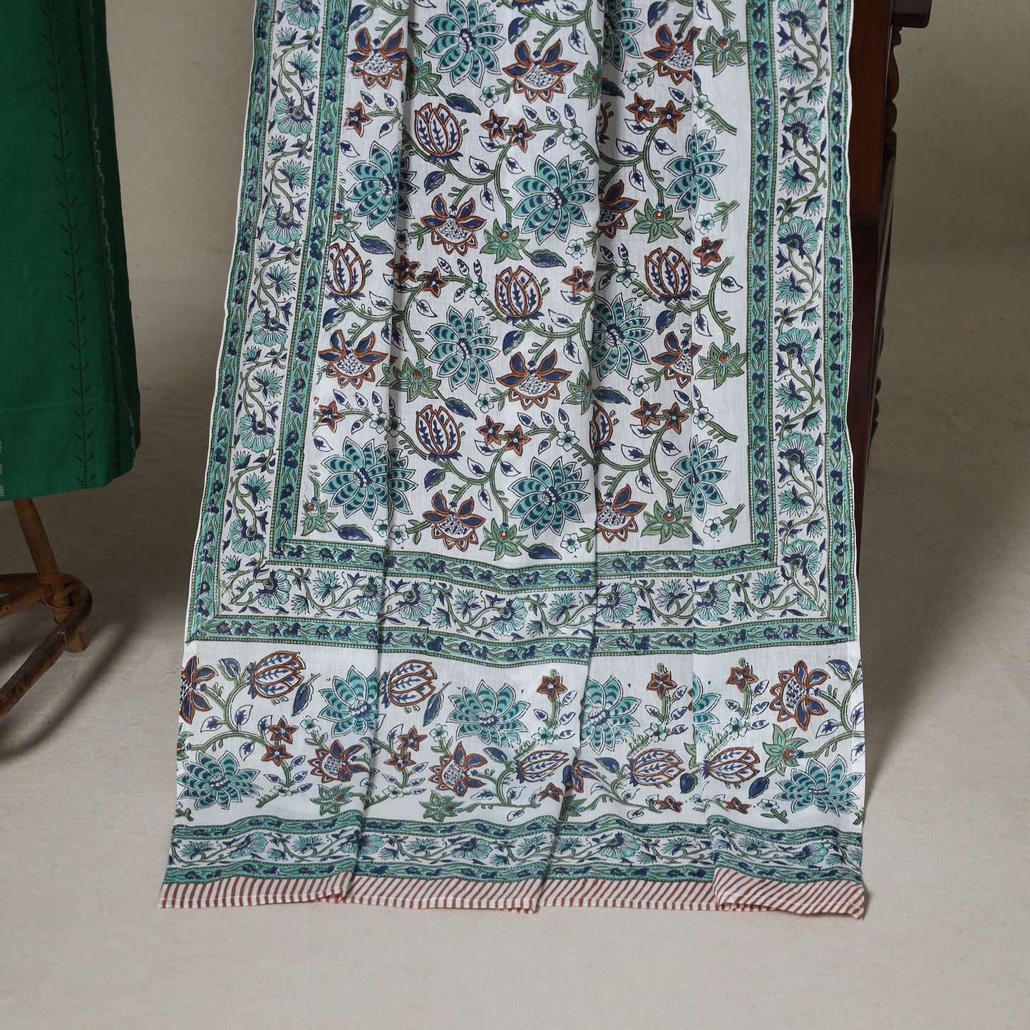 Green - 2pc unstitched jacquard dress material