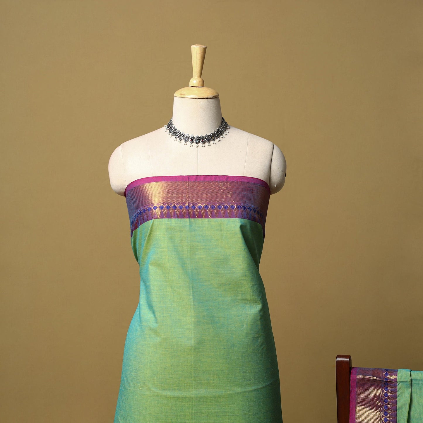 2pc unstitched kandangi chettinad cotton dress material 06