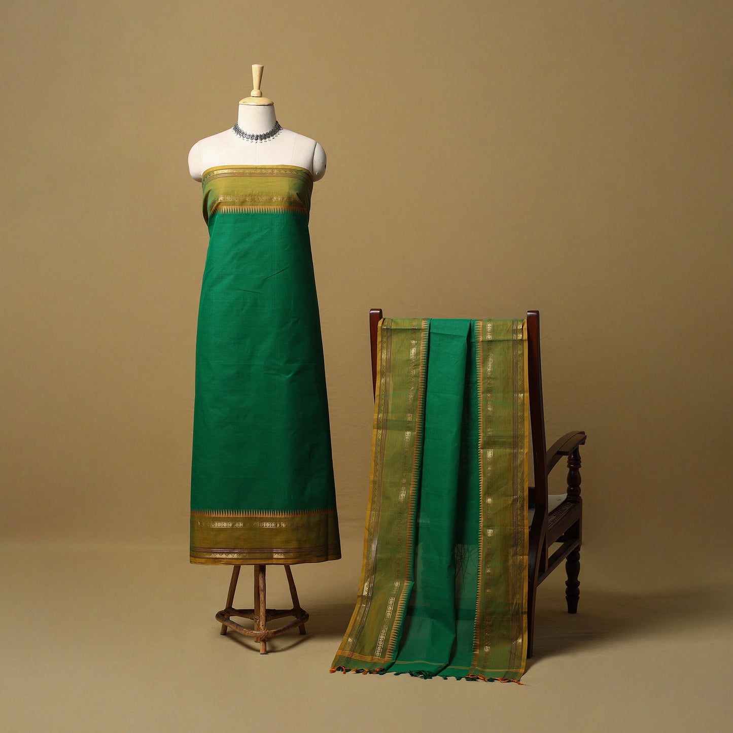 2pc unstitched kandangi chettinad cotton dress material 09