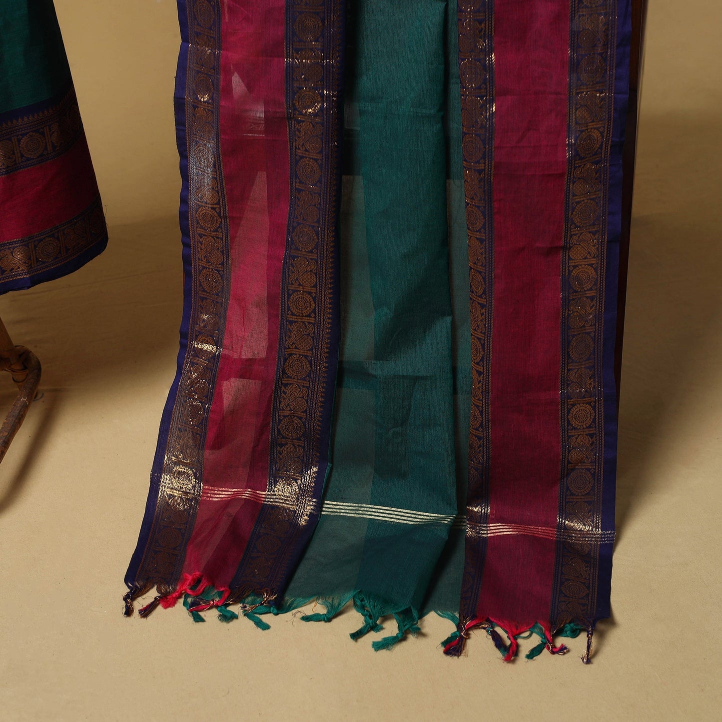 2pc unstitched kandangi chettinad cotton dress material 12