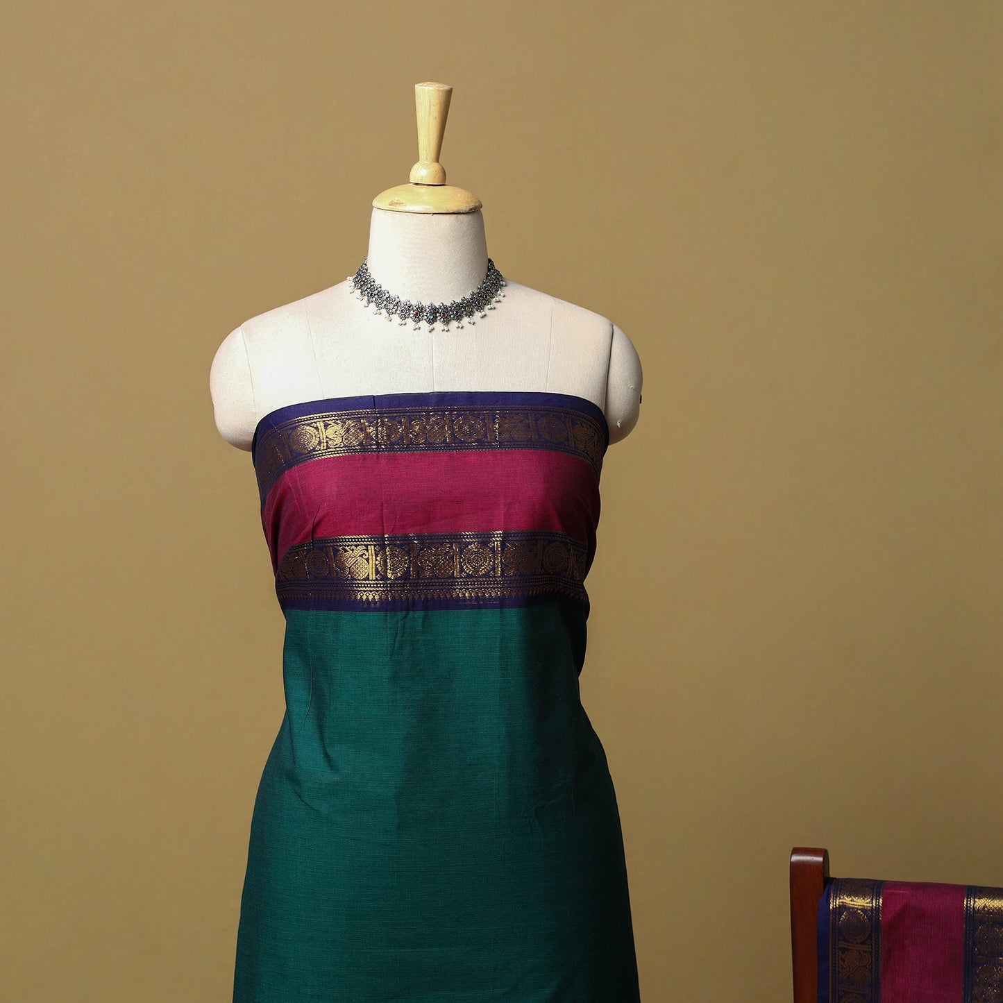 2pc unstitched kandangi chettinad cotton dress material 12