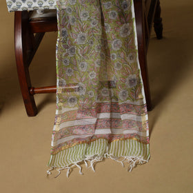 3pc kota doria cotton sanganeri unstitched dress material