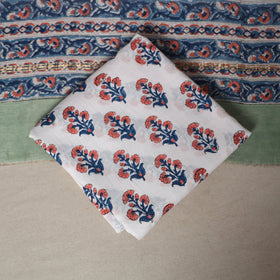 Green - 3pc chanderi silk unstitched sanganeri dress