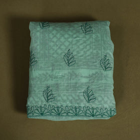 Buy 3pc Cotton Lucknow Embroidery Chikankari Dress Material 