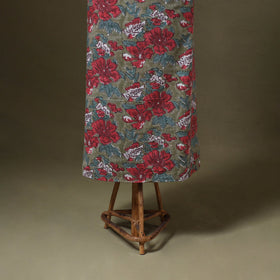 Green 3pc Block Print Cotton Sanganeri Dress Material