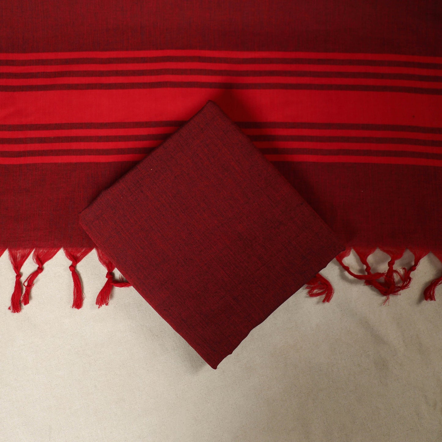 Green 3pc Cotton Unstitched Dharwad Dress Material