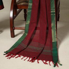 Green 3pc Cotton Unstitched Dharwad Dress Material