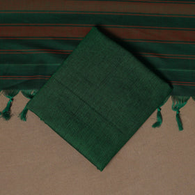 Green - 3pc cotton unstitched dharwad dress material 17