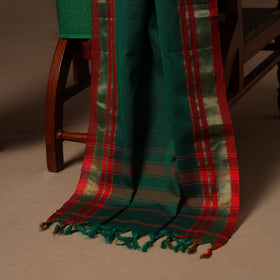 Green - 3pc cotton unstitched dharwad dress material 17