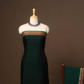 Green - 3pc cotton unstitched dharwad dress material 19