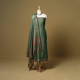 3pc cotton unstitched dharwad dress material with border 06