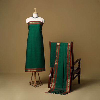 3pc cotton unstitched dharwad dress material with border 06