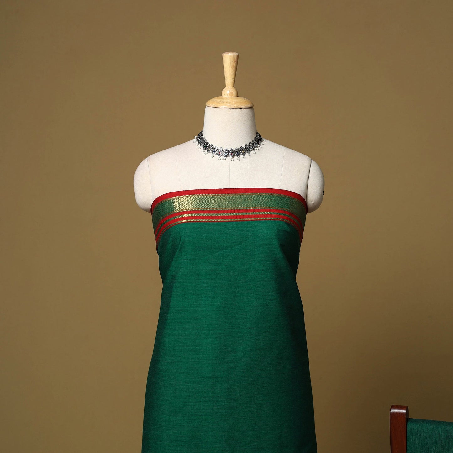 3pc cotton unstitched dharwad dress material with border 06