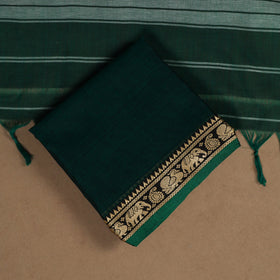 Green - 3pc cotton unstitched dharwad dress material