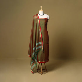 3pc cotton unstitched dharwad dress material with border 08