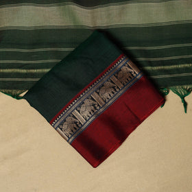 3pc cotton unstitched dharwad dress material with border 18