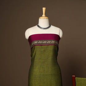 Green - 3pc cotton unstitched dharwad dress material