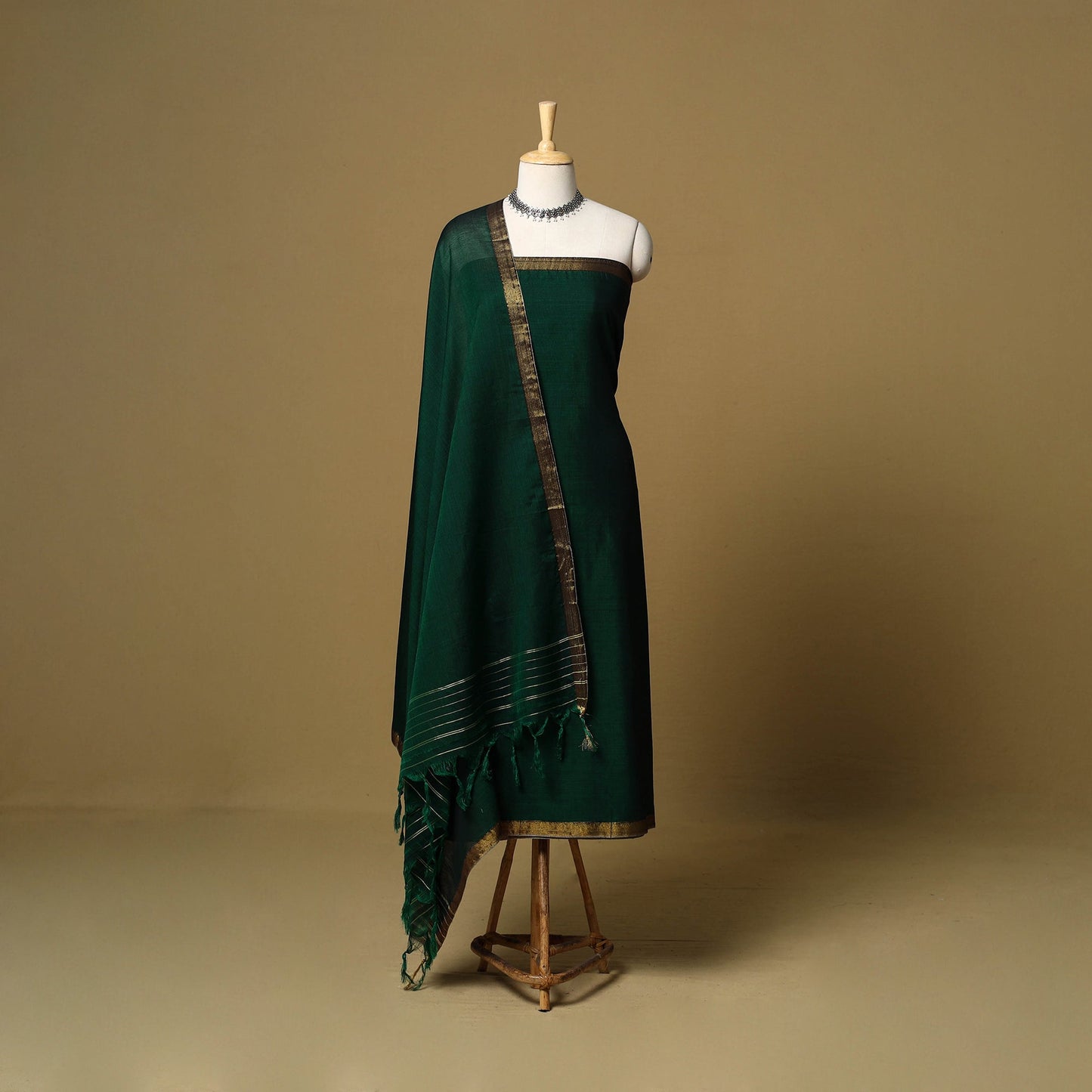 3pc cotton unstitched dharwad dress material with border 29