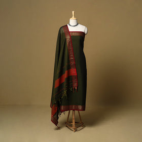 3pc cotton unstitched dharwad dress material with border 39