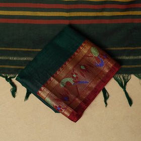 3pc cotton unstitched dharwad dress material with border 46