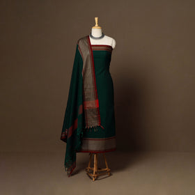 Green - 3pc cotton unstitched dharwad dress material