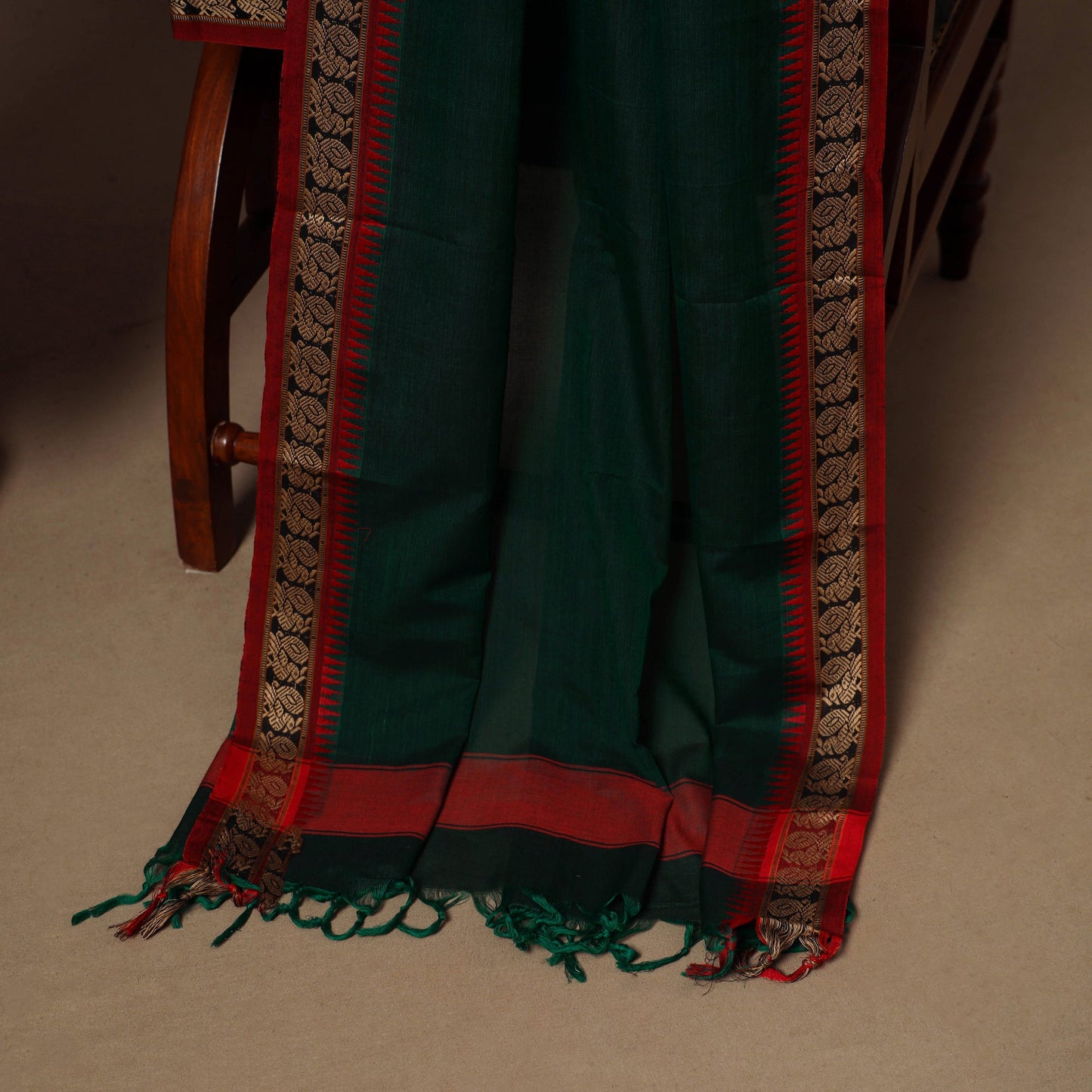 Green - 3pc cotton unstitched dharwad dress material