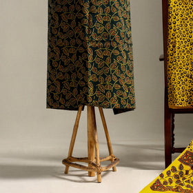 Green 3pc Block Print Cotton Ajrakh Dress Material
