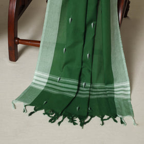 Green - 3pc cotton unstitched jacquard dress material 02