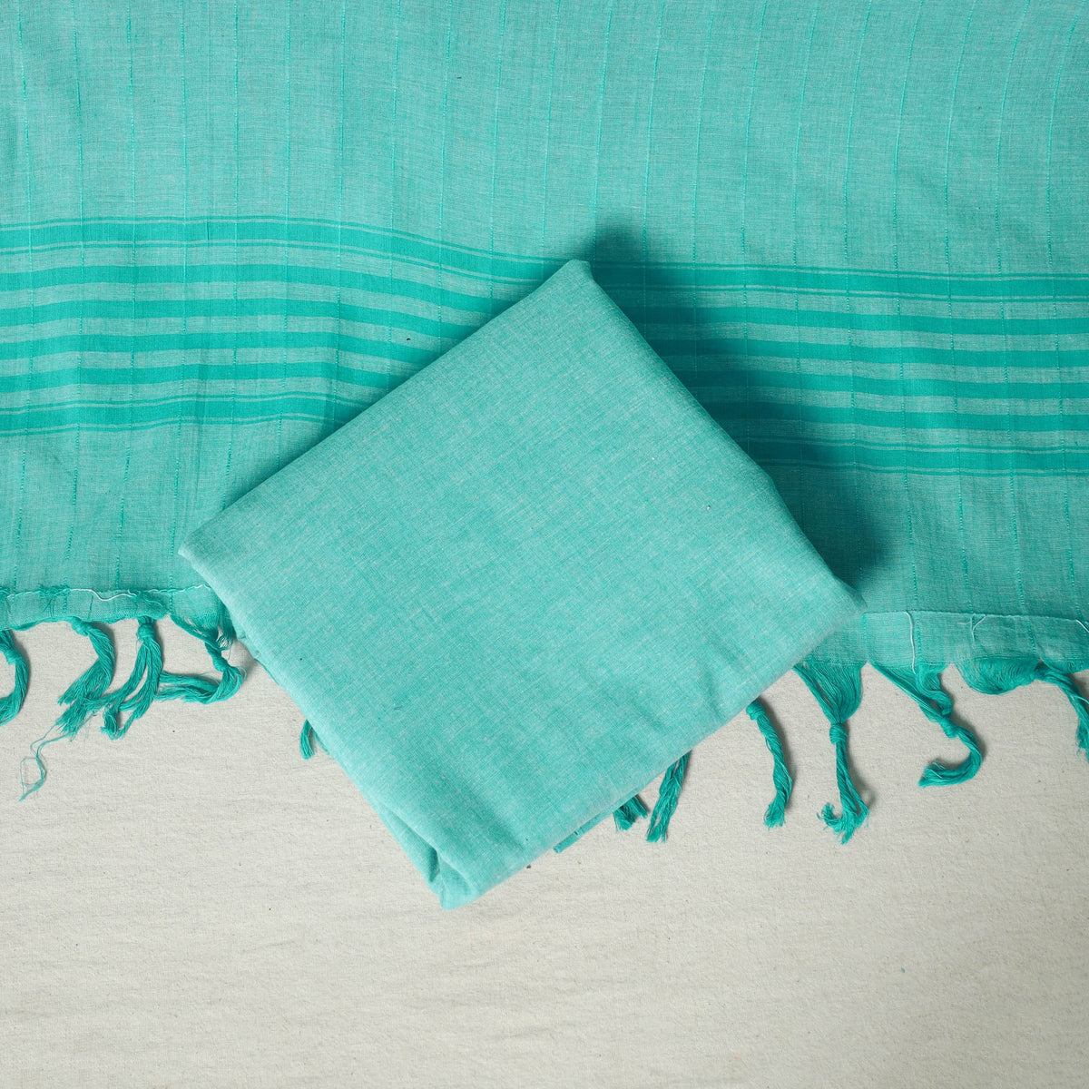Green - 3pc cotton unstitched jacquard dress material 10